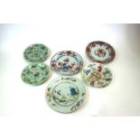 A collection of 18th century and later Chinese porcelain plates