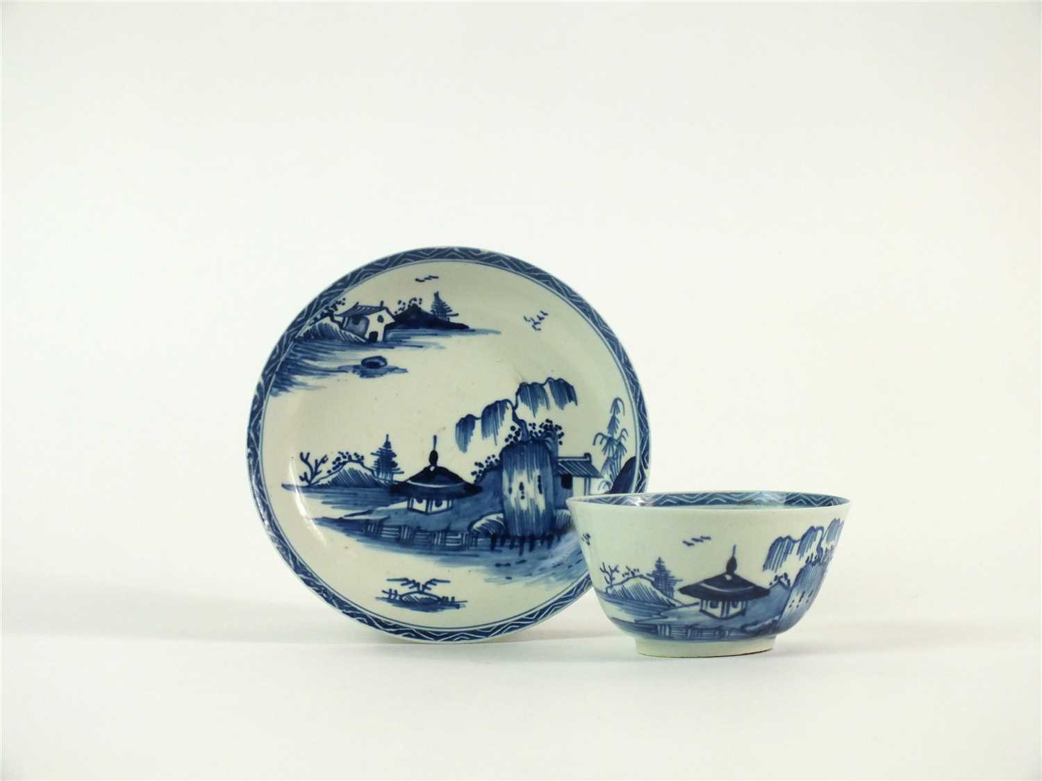 A Vauxhall tea bowl and saucer