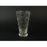A John Walsh Walsh heavy lead crystal vase