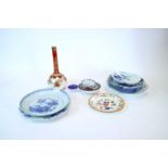 A mixed selection of Japanese and Chinese wares