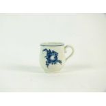 A Worcester porcelain blue and white custard cup