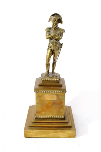 A French gilt bronze of Napoleon, 19th century