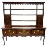 An early 19th century Shropshire oak dresser