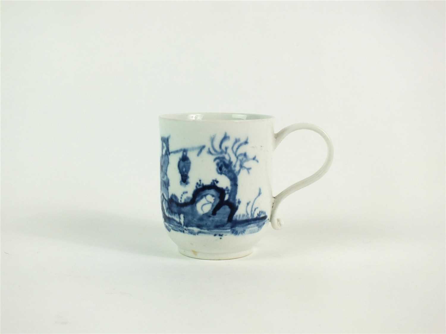 A rare Longton Hall coffee cup