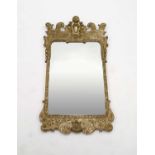 A George II design gilt framed pier glass / wall mirror