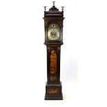 A George II gilt japanned long case clock, mid 18th century