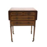 A small Edwardian mahogany side table