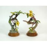 A pair of Royal Worcester models of Bewick Wrens