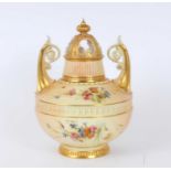 Royal Worcester pot pourri jar and cover