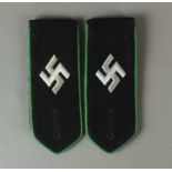 A set of German Third Reich Security Police shoulder straps