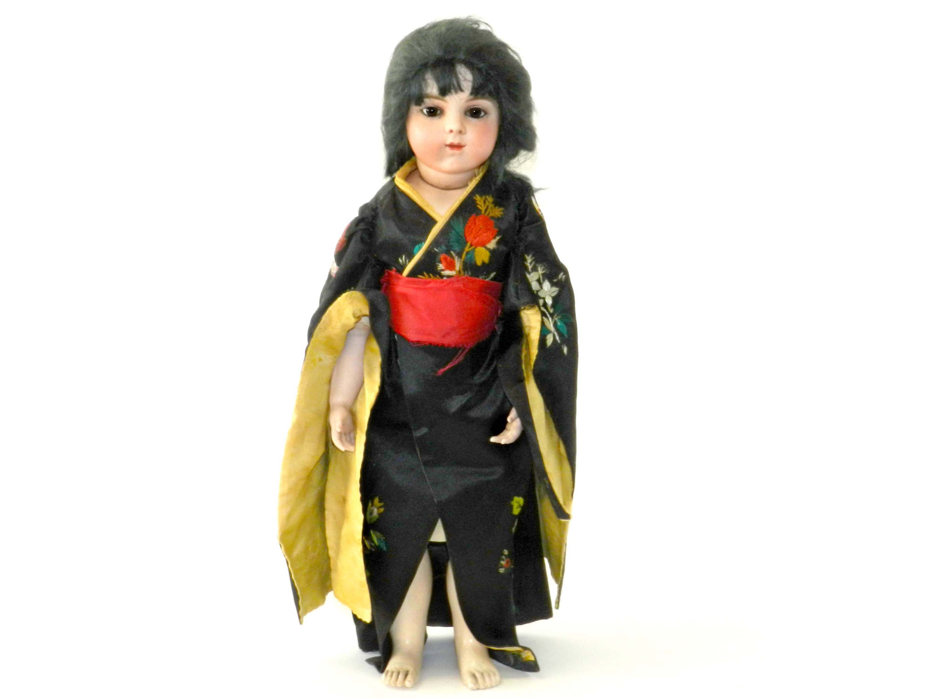 Bru Bébé Jne Bisque headed Doll Size 7 / 20” late 19th Century.