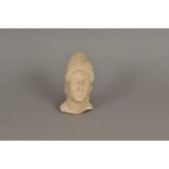 A carved limestone head of Byzantine style