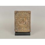 A 19th century cast copper panel / book plate in the manner of Elkington & Company