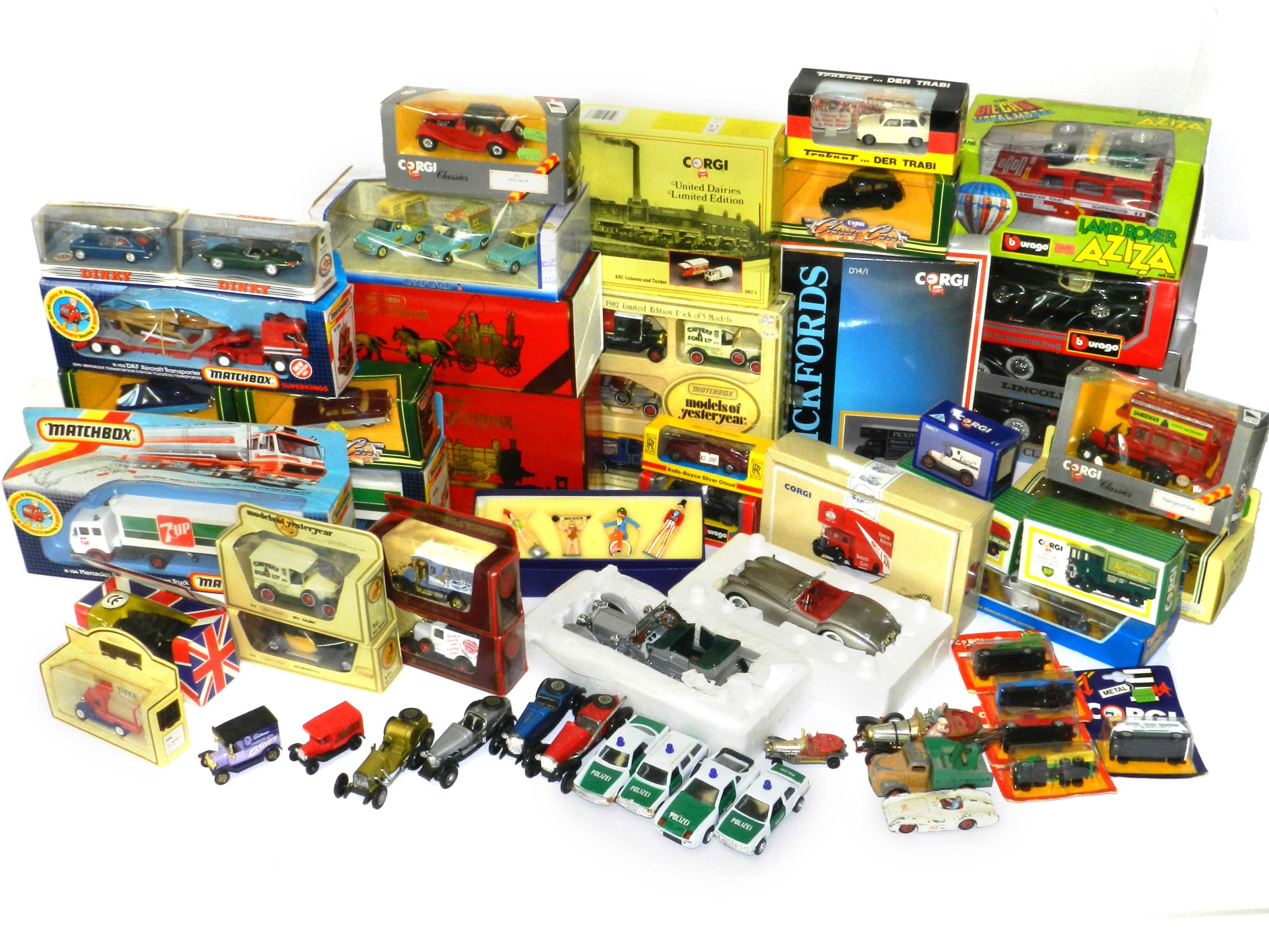 Assorted Diecast: Franklin Mint, Corgi, Matchbox Dinky etc.