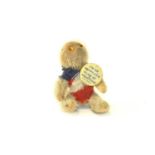 Vintage Farnell “Campbell” Bear with Red, White and Blue muslin outfit and badge.