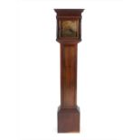 A George V mahogany long case clock of small proportions