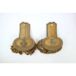 Pair of Royal Naval British Officer's dress epaulettes