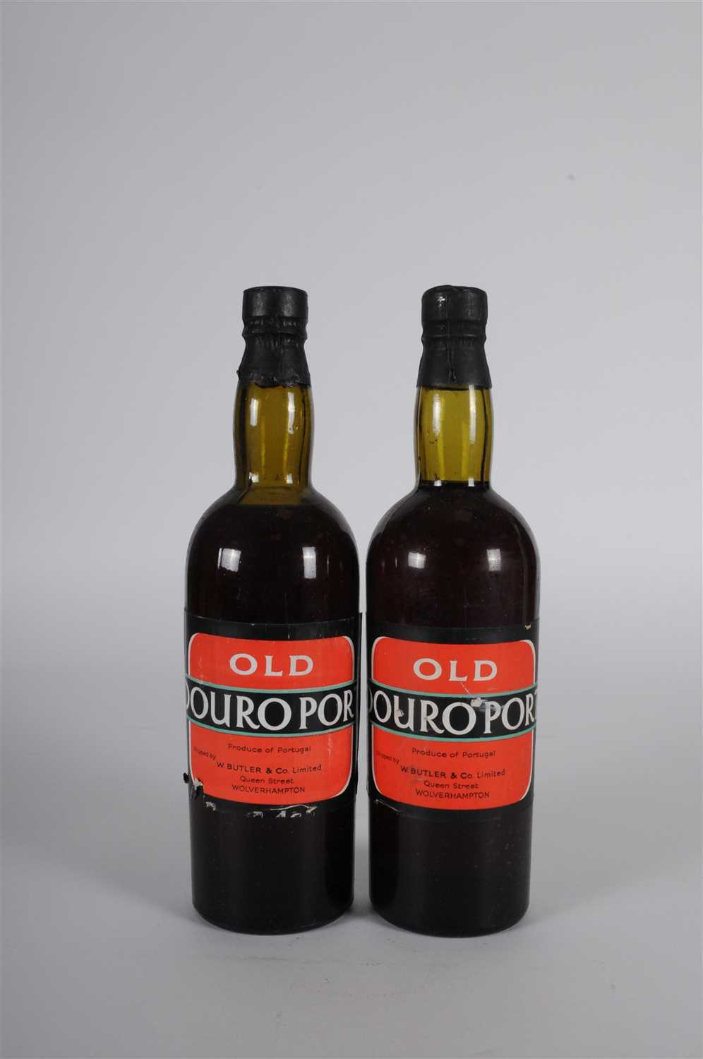 Old Douro Port Shipped by Butler & Co, Wolverhampton 2 bottles