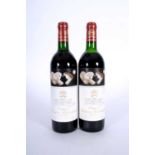 Chateau Mouton Rothschild 1986 2 bottles 1 bn,1 vts 100/100 Robert Parker