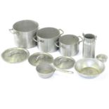 WWII Aluminium Mess kit and two field canteen kits