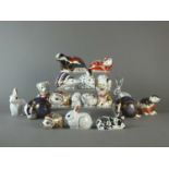 Nineteen Royal Crown Derby imari paperweight models