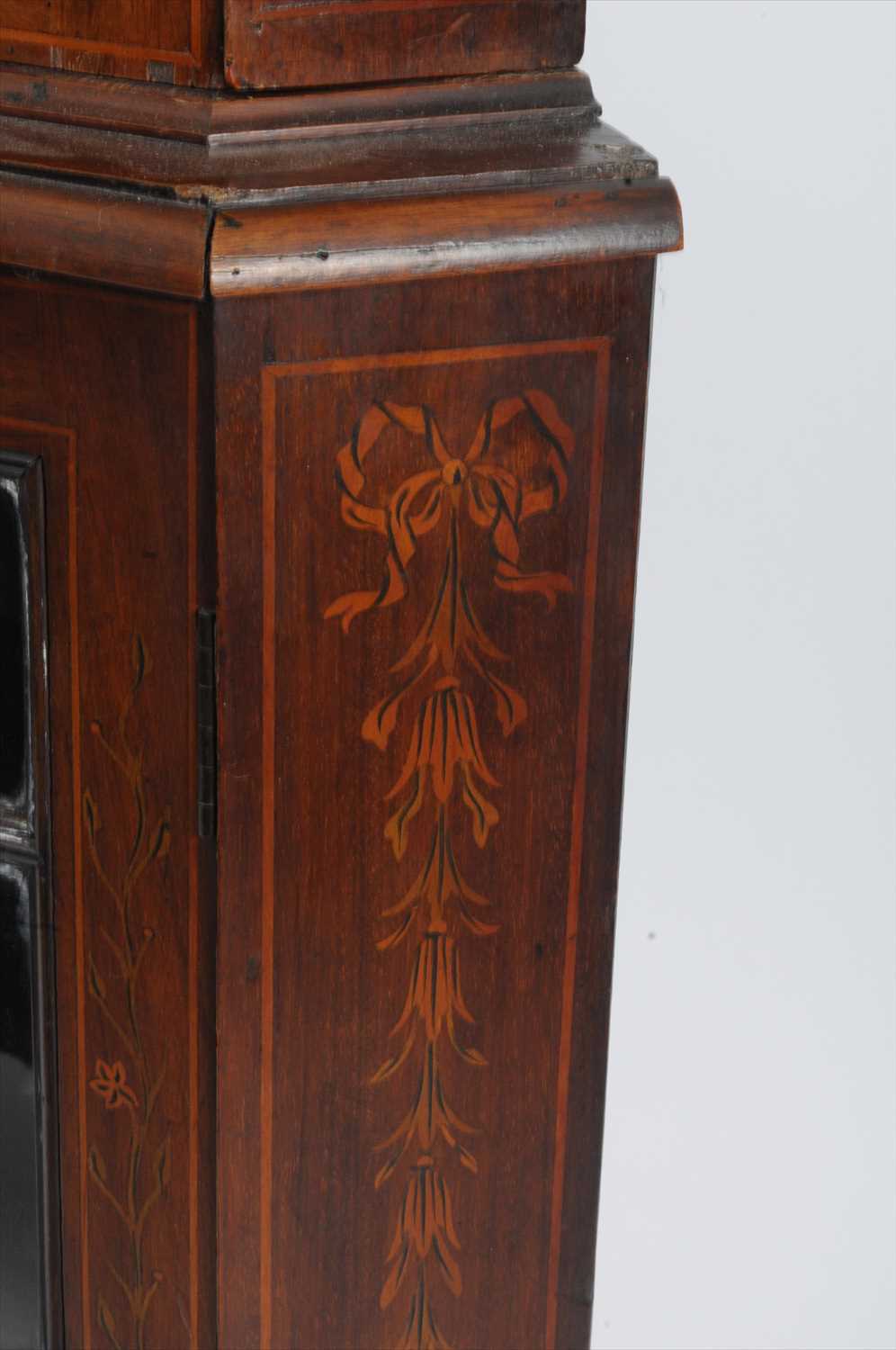 An Edwardian mahogany two sectional corner cupboard - Image 2 of 3