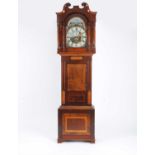 A George III mahogany long case clock, J Jones Carnarvon