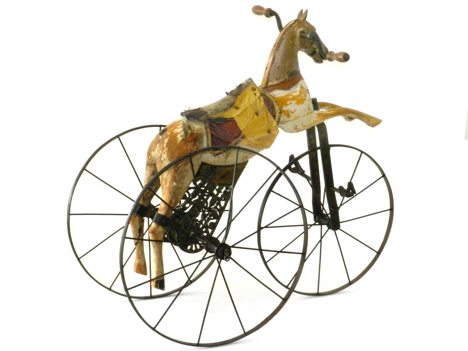 Antique French Velocipede Toy Horse Tricycle c.1870 - Image 2 of 3