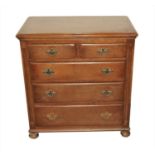 A Bevan Funnell 'Reprodux' oak chest of two short and three long drawers