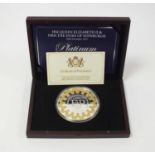 Jersey platinum wedding anniversary 2017 silver proof kilo coin