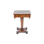A Regency rosewood veneered side / work table