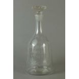 19th century glass decanter and stopper