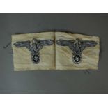 Two SS Command flag pennant eagles