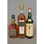 The Glenlivet 40%, Glengoyne 10 YO 43% Chivas Regal 12 YO 1801-2001 Celebration Series