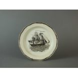 Creamware maritime plate