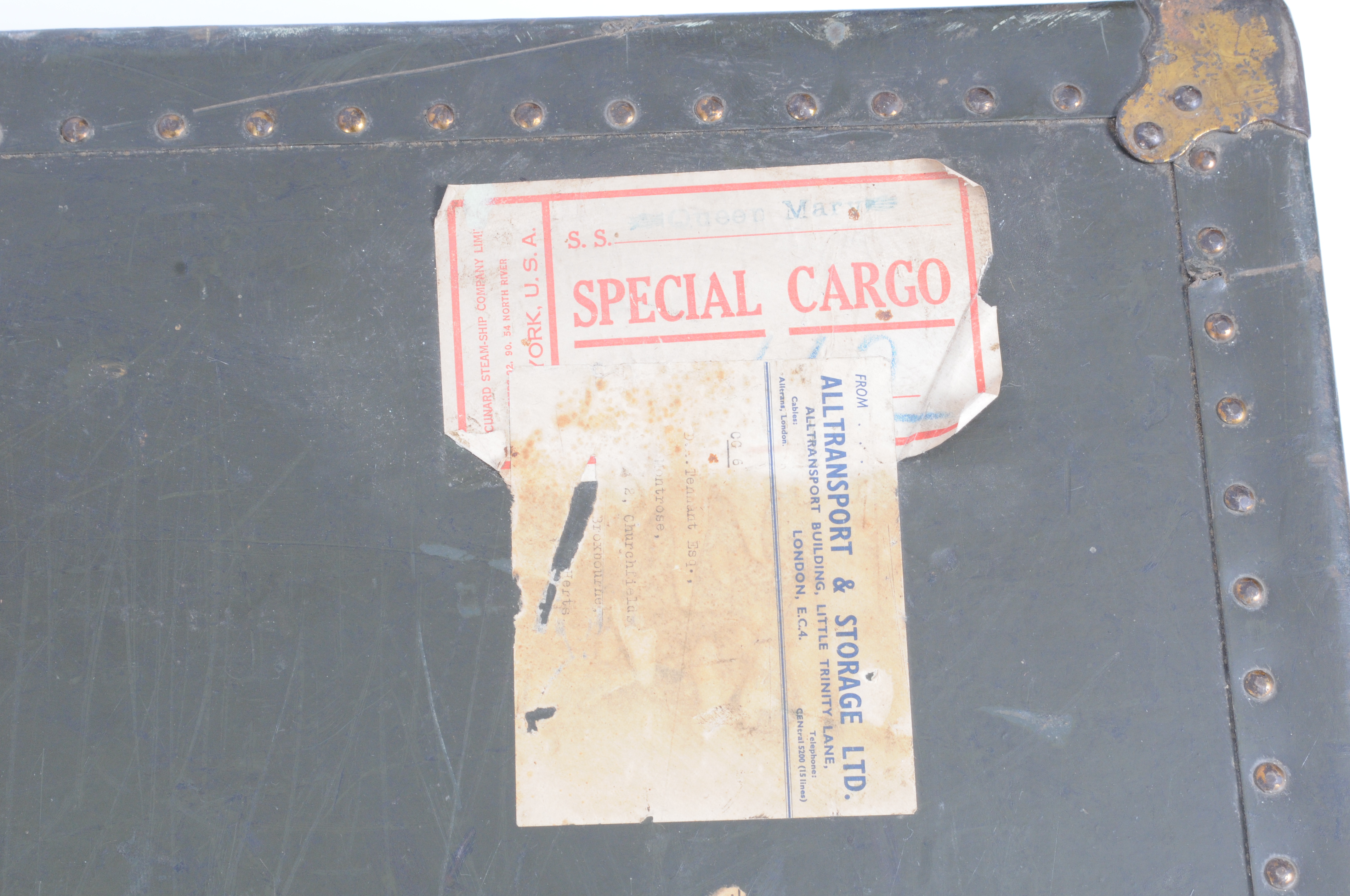 Two Edwardian luggage cases - Image 3 of 4