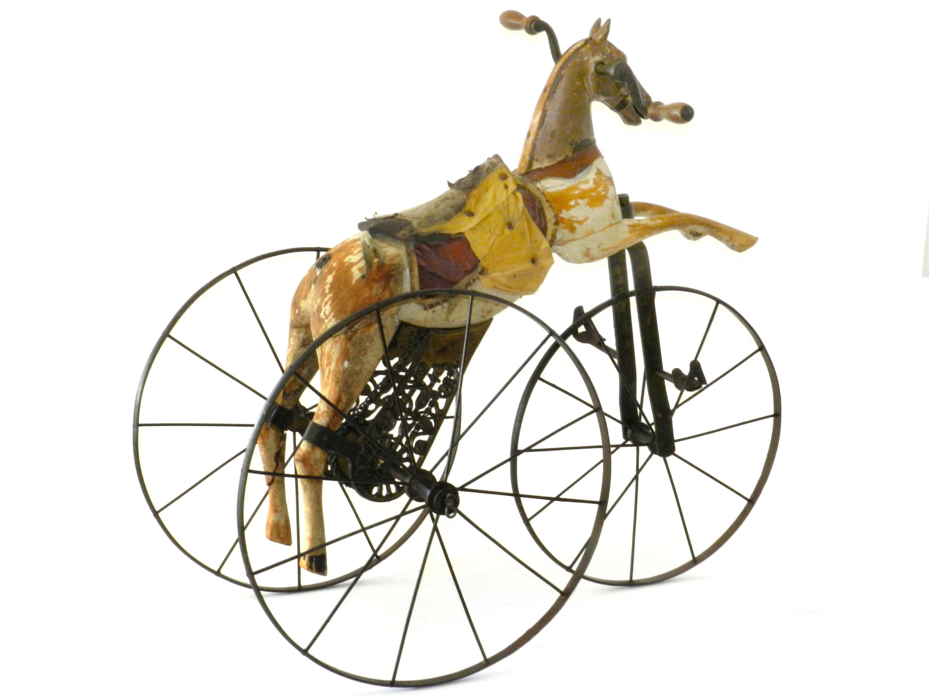 Antique French Velocipede Toy Horse Tricycle c.1870 - Image 3 of 3