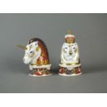 Royal Worcester Queen Elizabeth II Golden Jubilee candle snuffers