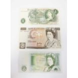 Three banknotes
