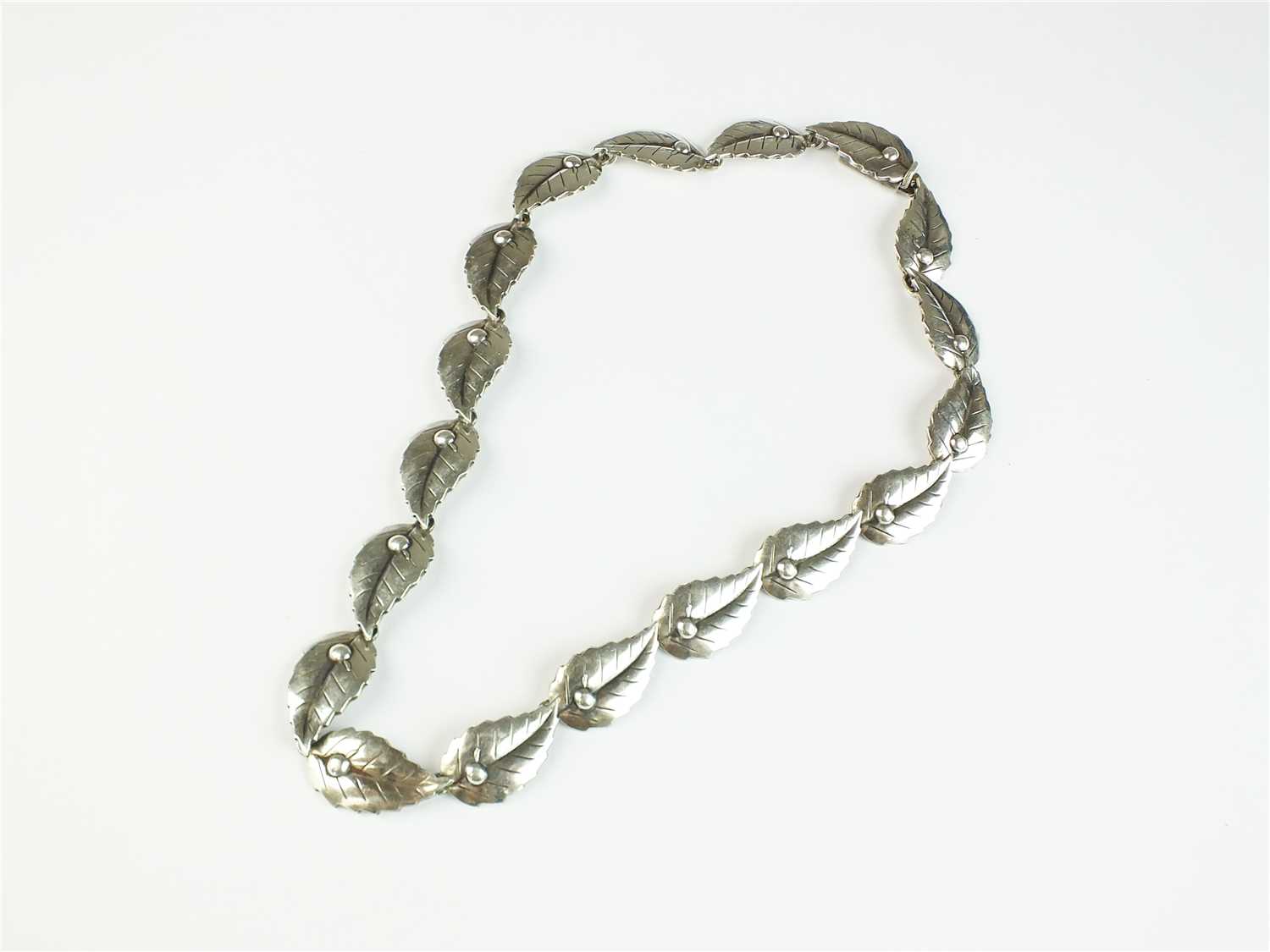 A Danish silver necklace by S Christian Fogh