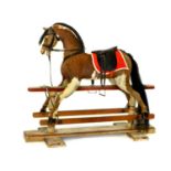 “Brown Jack” professionally restored Bauer & Krause 1920s Rocking Horse
