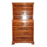 A good quality reproduction chest on chest