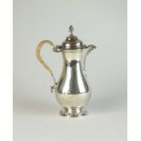 A Victorian silver bachelors hot water jug