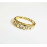 A Victorian five stone diamond ring