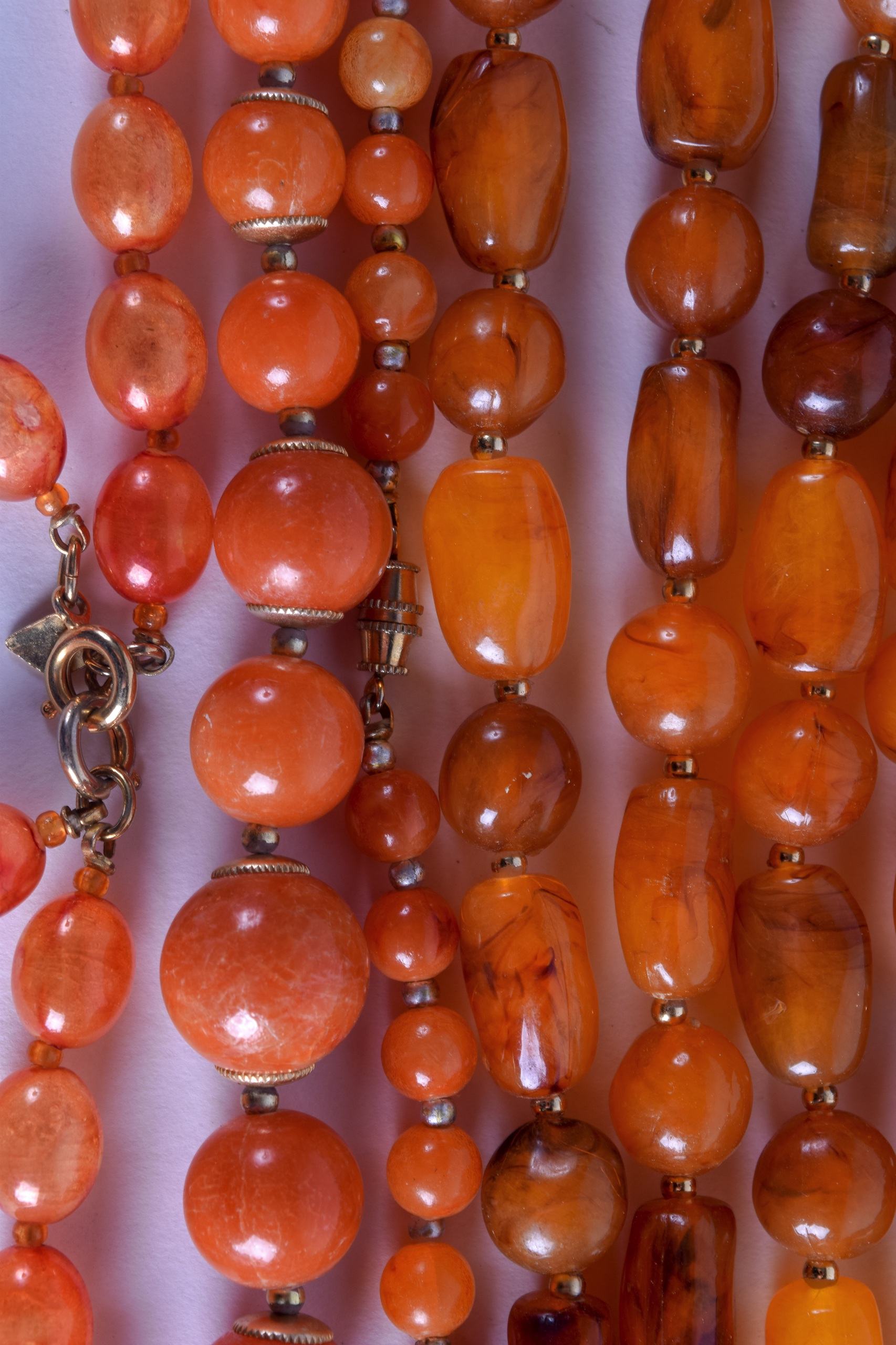 A COLLECTION OF VINTAGE AMBER NECKLACES in various forms and sizes. (qty) - Image 2 of 4
