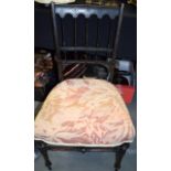 AN ARTS AND CRAFTS AESTHETIC MOVEMENT CHAIR, manner of Morris & Co. 81 cm high.