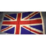 AN ANTIQUE UNION FLAG. 178 cm x 90 cm.