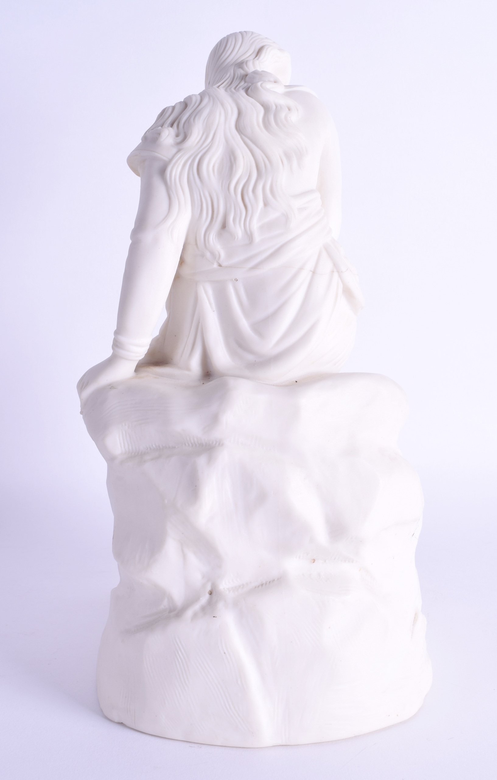 A 19TH CENTURY PARIANWARE FIGURE OF A DOROTHEA by John Bell, probably for Minton. 30 cm high. - Image 4 of 4