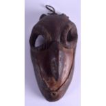 A RARE EARLY 20TH CENTURY TRIBAL BIRD MASK possibly Sepik River, Papua New Guinea, with unusual