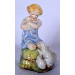 A ROYAL DOULTON PORCELAIN FIGURINE, "My Favourite", by Freda Doughty, HN 3014, a young girl cuddling